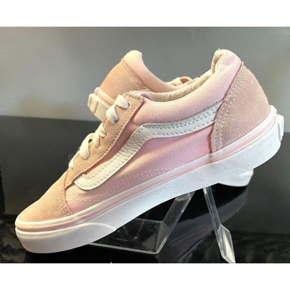 Vans Blush pink old skool vans youth size 4 Low Top canvas/suede - Picture 4 of 10